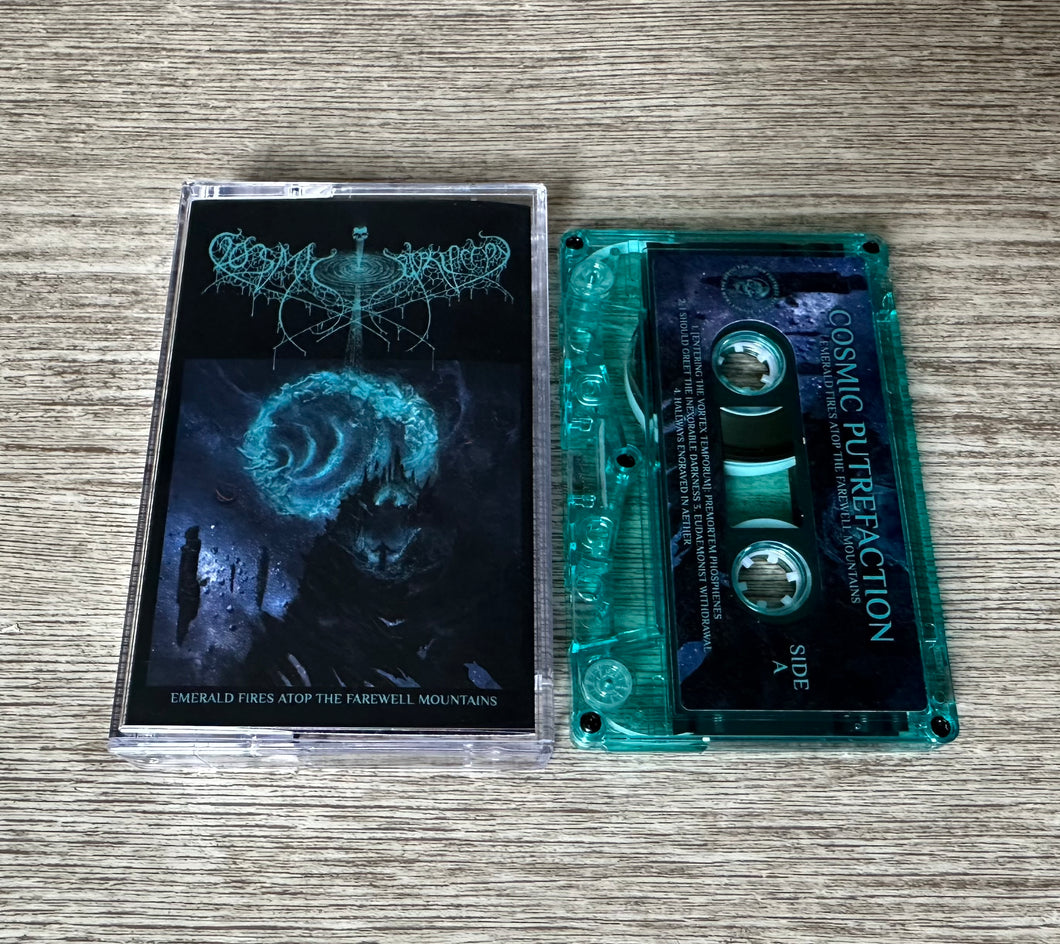 Cosmic Putrefaction - Emerald Fires Atop The Farewell Mountains Cassette