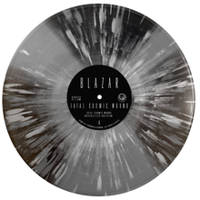 Load image into Gallery viewer, Blazar - &quot;Fatal Cosmic Wound&quot; Silver / Black Spinner with White and Silver Splatter LP
