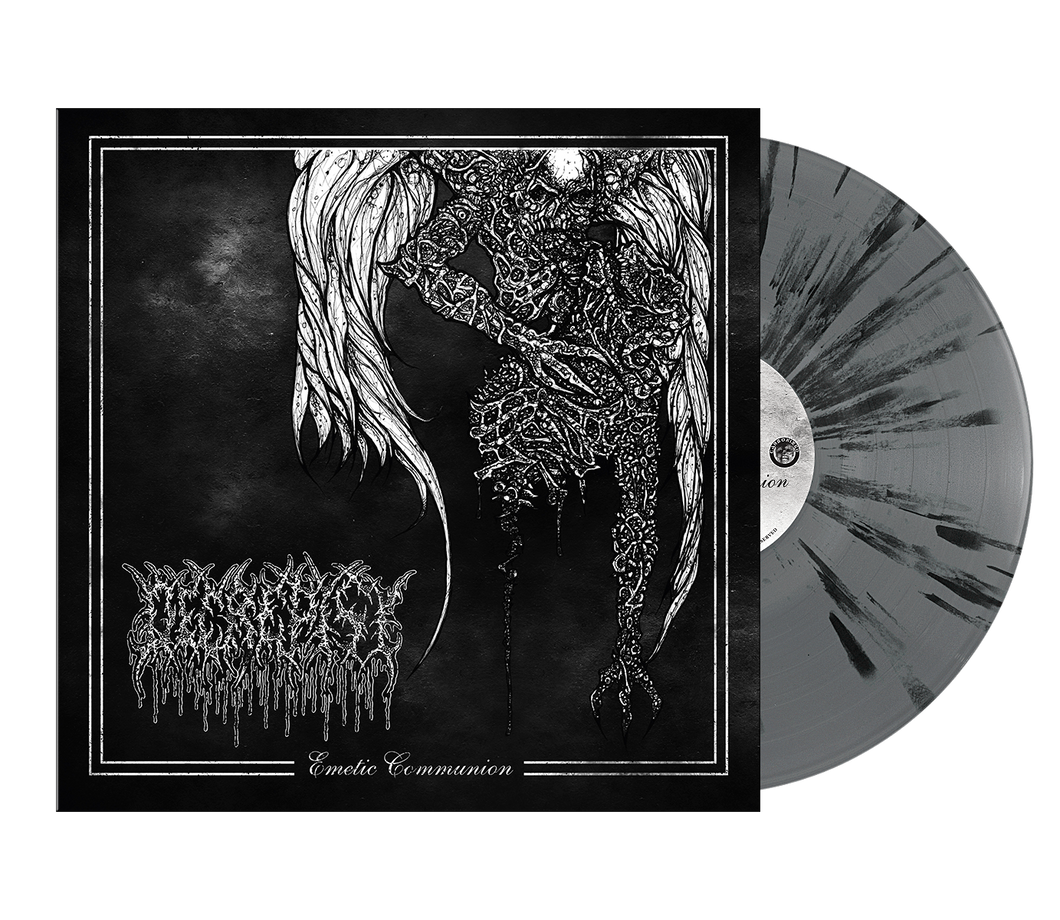 Decrepisy - “Emetic Communion” Silver with Black Splatter LP