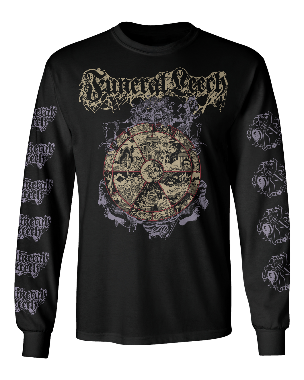 Funeral Leech - Mandala Long Sleeve T-Shirt