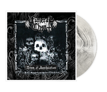 Load image into Gallery viewer, Funeral Chant &quot;Dawn of Annihilation&quot; Bone White Black Galaxy LP
