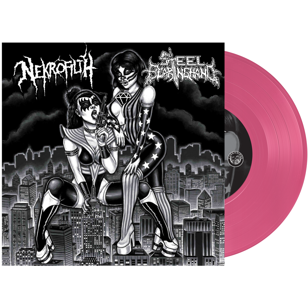 Nekrofilth / Steel Bearing Hand Hot Pink Vinyl