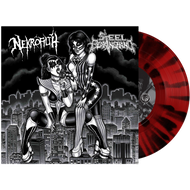 Nekrofilth / Steel Bearing Hand Blood Red Black Splatter Vinyl